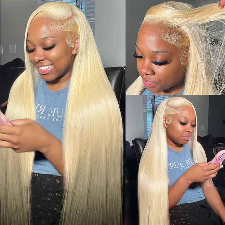 613 Blonde 13x6 Full Lace Front Wig Lace Frontal Brazilian Human Hair