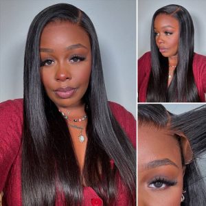 Ashimary Transparent 13x6 Full Lace Front Wig Straight Brazilian Human Hair