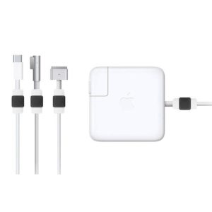 Cable Protectors for Apple MacBook Chargers (6-Pack) - Black