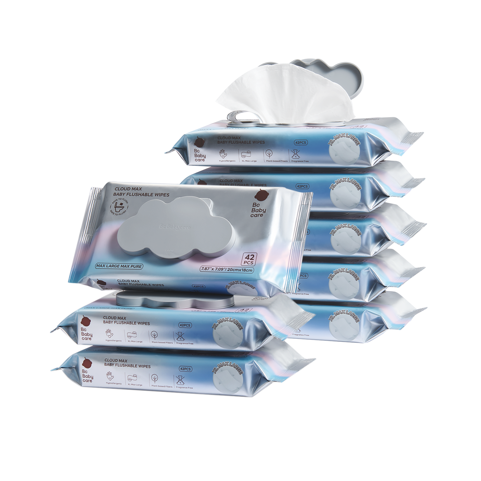 Cloud Max Flushable Wipe
