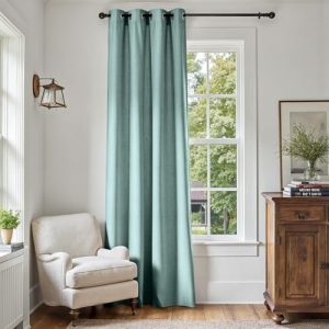 JINCHAN Linen Textured Curtains for Living Room Darkening Bedroom Curtains Thermal Insulated Curtains Living Room Linen Look Curtains Window Drape Sin