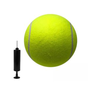 Jumbo 9.5-Inch Tennis Ball For Pets with Pump