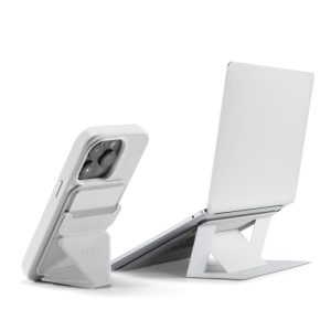 MOFT Invisible Laptop Stand fits 7-11" Tablets & 11-14" Laptops Misty Cove & Magnetic Wallet Stand Misty Cove