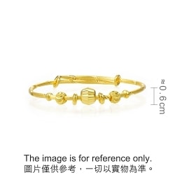 'New Born' 999.9 Gold Baby Bangle