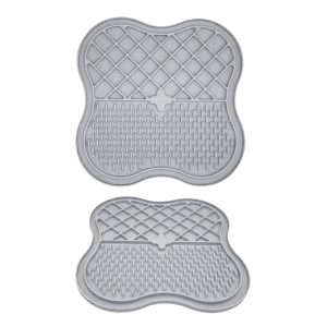 Pets' Silicone Licking Food Mat - Gray