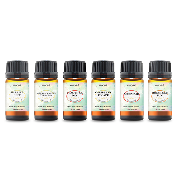 Premium Fragrance Aromatherapy Essential Oils (Set of 6) - Island Getaway