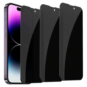 Privacy Screen Protector, Tempered Glass Phone Screen Protector, Phone Accessories for iPhone 11 12 13 14 15 Pro Max