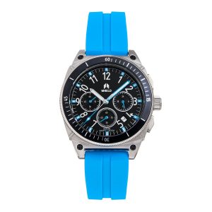 Shield™ Sonar Chronograph Strap Watches with Date - Light Blue