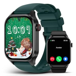 Smart Watches Christmas for Men Women 2.04"HD Screen Fitness Tracker Watches, Heart Rate Sleep Blood Oxygen Monitor, IP68 Waterproof, 136+ Sports, Ans