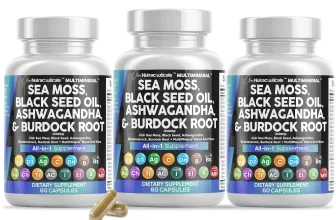 Clean Nutra 3-Pack MultiMineral Sea Moss and Adaptogen Capsules