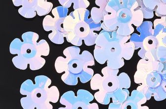 Lavender Flower Sequins PVC Craft Beads