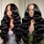 13×6 Full Transparent Lace Front Wigs Body Wave Natural Black Ashimary Hair