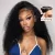 13×6 Full Transparent Lace Kinky Curly Wig Natural Black Color