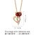 18K Rose Gold Almandite Necklace