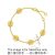 999 Gold Diamond Four-Leaf Clover Bracelet