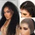 Ashimary 13×6 Full Transparent Lace Front Wig Natural Black Color Jerry Curly Hair
