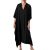 Bsubseach Women Kaftan Dresses Caftan Loungewear Maxi Dress Swimsuit Cover Up Beachwear B-black