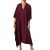 Bsubseach Women Kaftan Dresses Caftan Loungewear Maxi Dress Swimsuit Cover Up Beachwear B-jujube Red