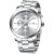 CRRJU Mens Stylish Casual Quartz Watches for Men Luxury Waterproof Calendar Chronograph Japan Movement Wristwatches S silver white