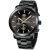 CRRJU Mens Stylish Casual Quartz Watches for Men Luxury Waterproof Calendar Chronograph Japan Movement Wristwatches S black gold