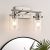 EDISHINE Vanity Light Fixtures, 2 Light Bathroom Vanity Light Fixtures Brushed Nickel, Modern Wall Sconces for Bathroom, Powder Room, Bedroom, Kitchen