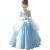 Girls Cinderella Costumes Halloween Princess Dress Up Fancy Birthday Party Ball Gown Blue 2 6-7 Years
