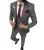Men’s Plaid Wedding Tuxedo Slim Fit Suit – Double Breasted Three-Piece Set with Vest for Business, Casual, and Formal Events | Groom & Party Attire