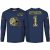 Men’s Ultimate Camo Football Long Sleeve Shirt – Denver – Navy / XL