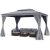 Outdoor Double Roof Gazebo Tent – Gray