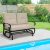 Outdoor Patio Cushioned Rocking Bench Loveseat – Outdoor Glider BE