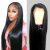 Straight 180%/250% Density 13*4 Lace Frontal Wigs Straight Brazilian Human Hair Natural Color