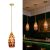 Tiffany Hanging Pendant Light,Brown Stained Glass Ceiling Light, Vintage fixtures, 5.15″ Tiffany Chandelier for Dining Room Living Room Foyer Kitchen