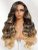 UNice Bye-Bye Knots™ Black With Blonde Highlights 7×5 Lace Loose Wave Wig With Face Framing Layers